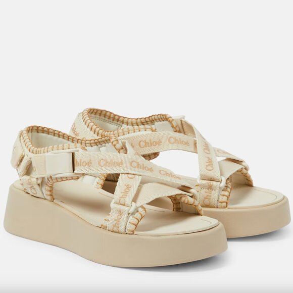 Chloé Mila Logo platform sandals - 39/9 - Picture 1 of 9